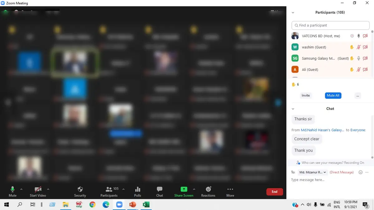 Large online learning session by VATCONS BD