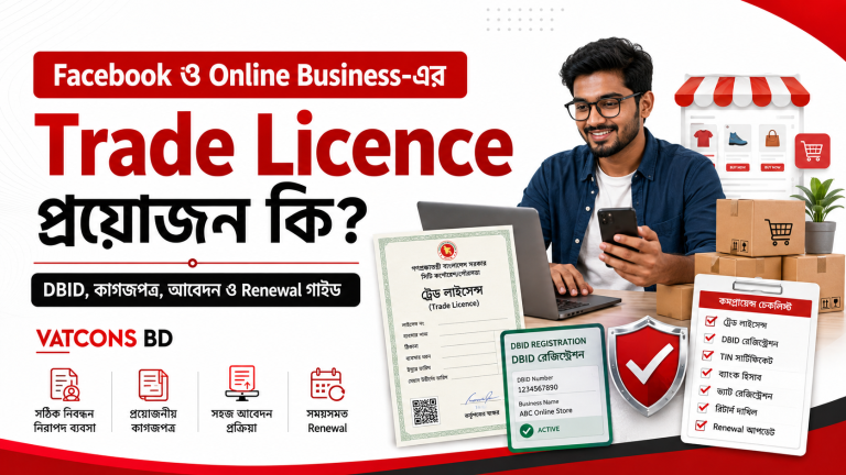 Facebook ও Online Business-এর Trade Licence, DBID, কাগজপত্র ও আবেদন গাইড