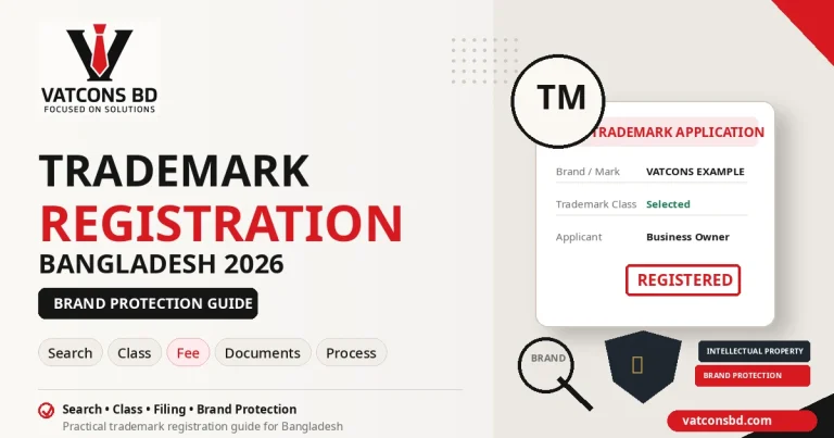 Trademark Registration Bangladesh 2026 guide with trademark search, class, fee, documents and registration process